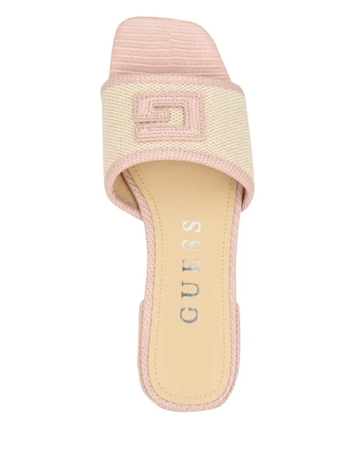Women GUESS Tampa Signature G Sandals Light Natural 110 Sandals Women GUESS Tampa Signature G Sandals Light Natural 110 Sandals