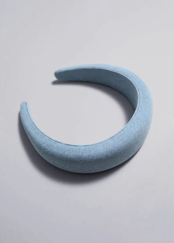 Women Hair Accessories and Other Stories Denim Alice Band Blue