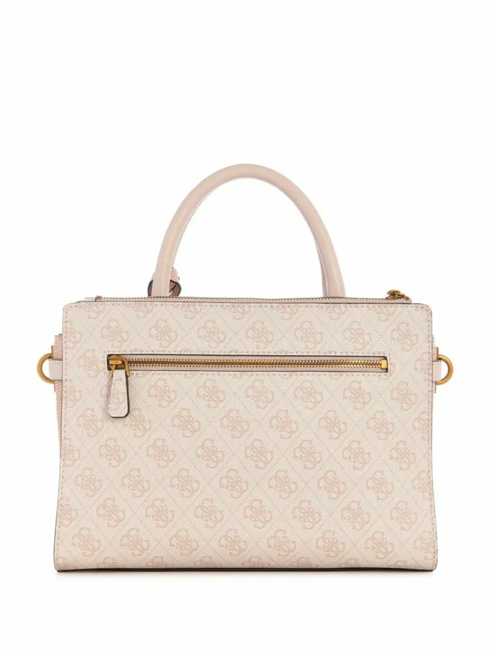 Women Handbags GUESS Ginevra Logo Elite Society Satchel Blush Logo