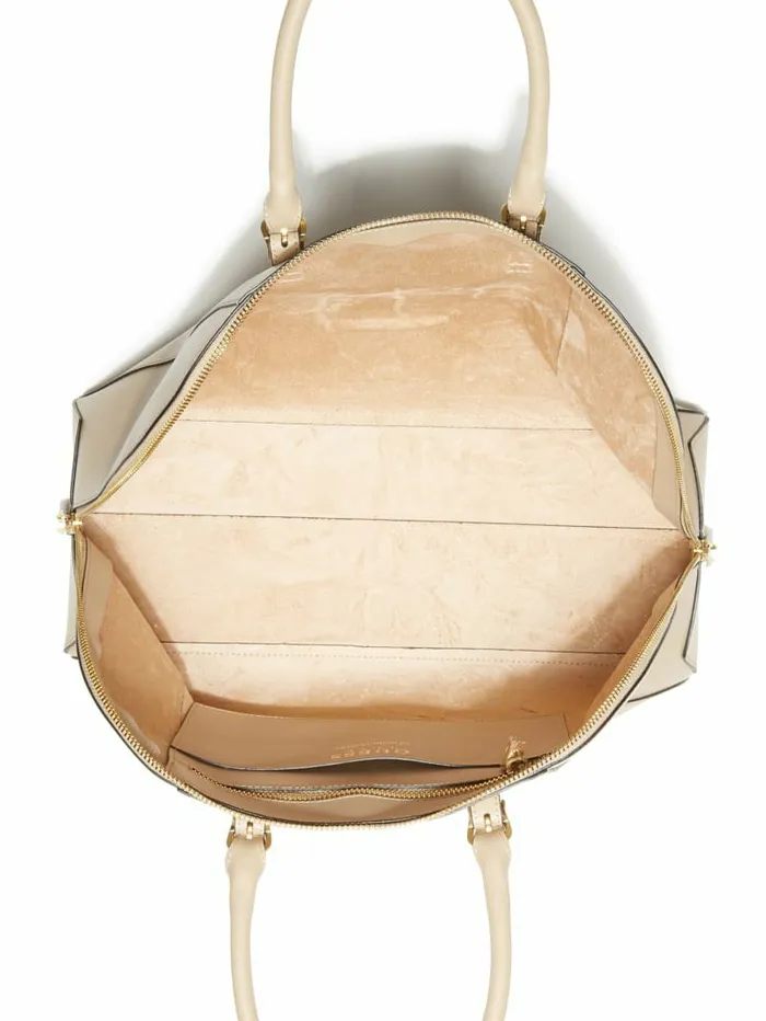 Women Handbags GUESS Lady Luxe Dome Satchel Taupe Women Handbags GUESS Lady Luxe Dome Satchel Taupe