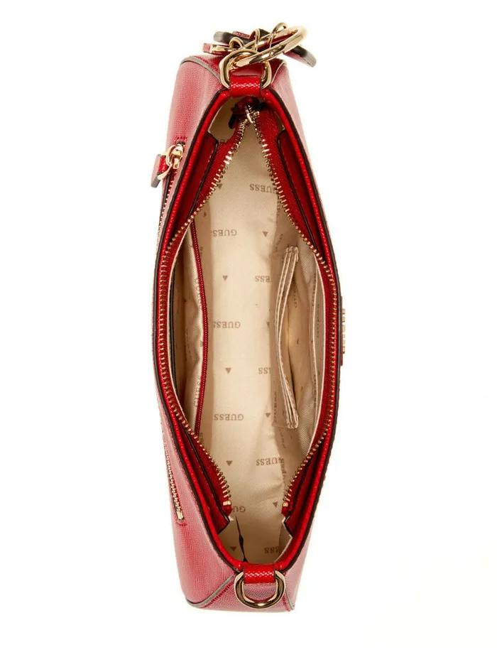 Women Handbags GUESS Noelle Shoulder Bag Red