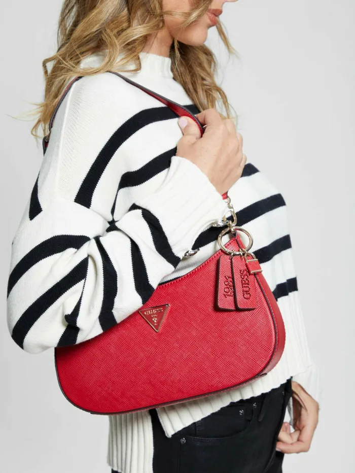 Women Handbags GUESS Noelle Shoulder Bag Red