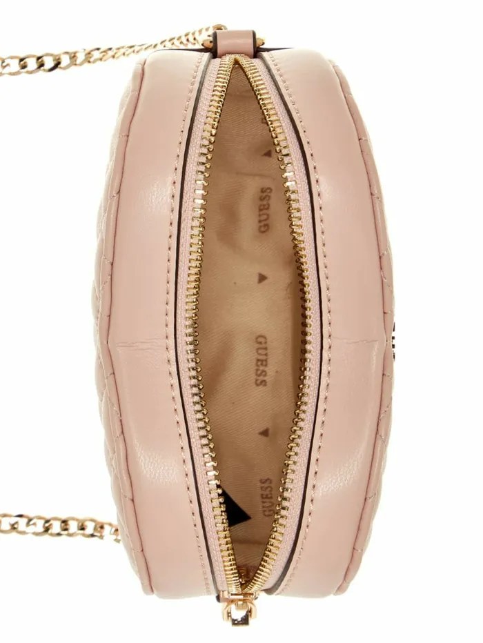 Women Handbags GUESS Rianee Heart Crossbody Bag Pale Pink Women Handbags GUESS Rianee Heart Crossbody Bag Pale Pink