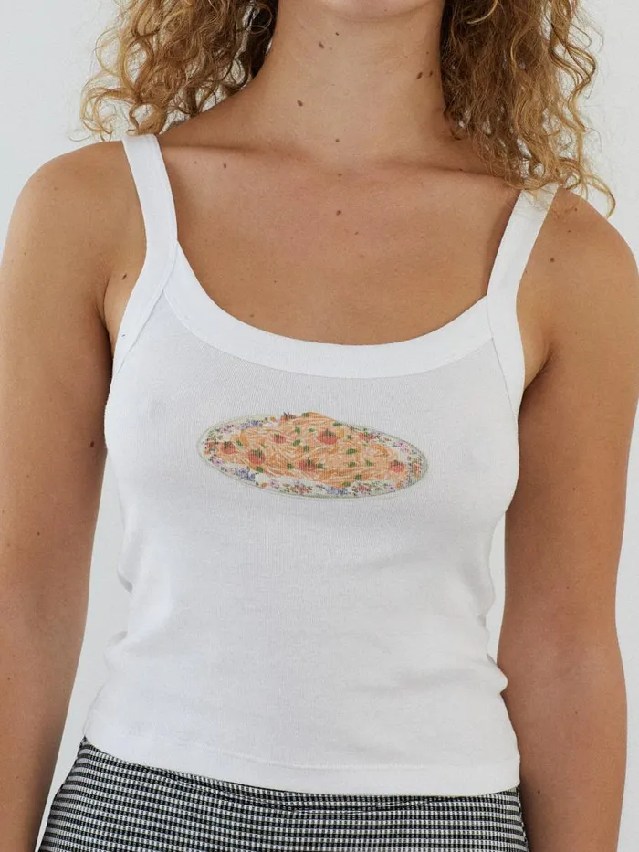 Women Harley Tank Pasta Bowl Lisa Says Gah Sleeveless Tops