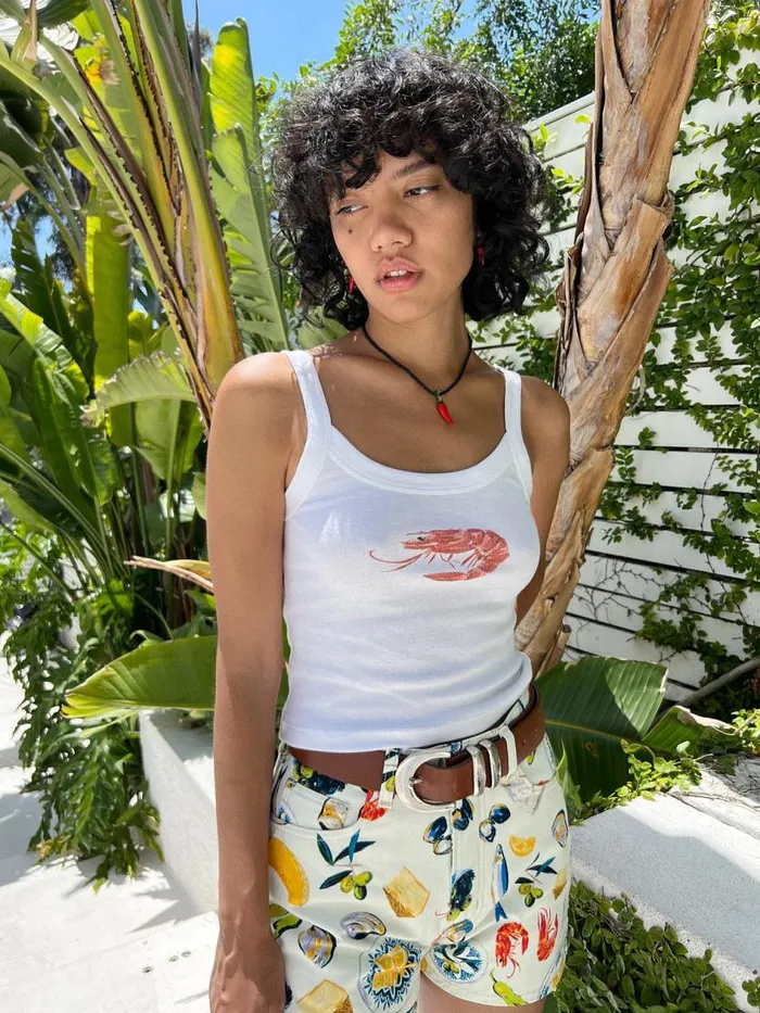 Women Harley Tank Prawn Lisa Says Gah Knit Tops