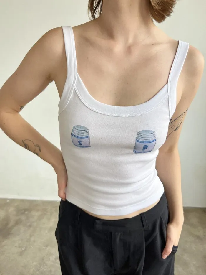 Women Harley Tank Salt and Pepper Lisa Says Gah Graphic Tees