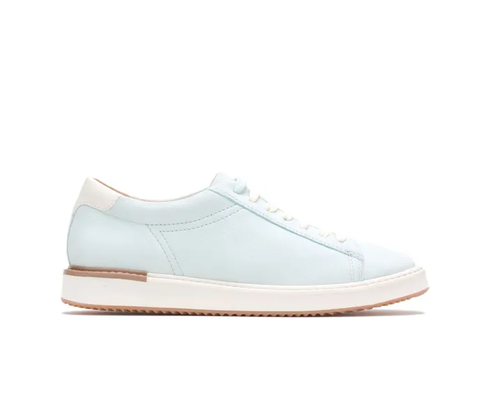 Women Hush Puppies Sabine Sneaker Pale Blue Leather Sneakers