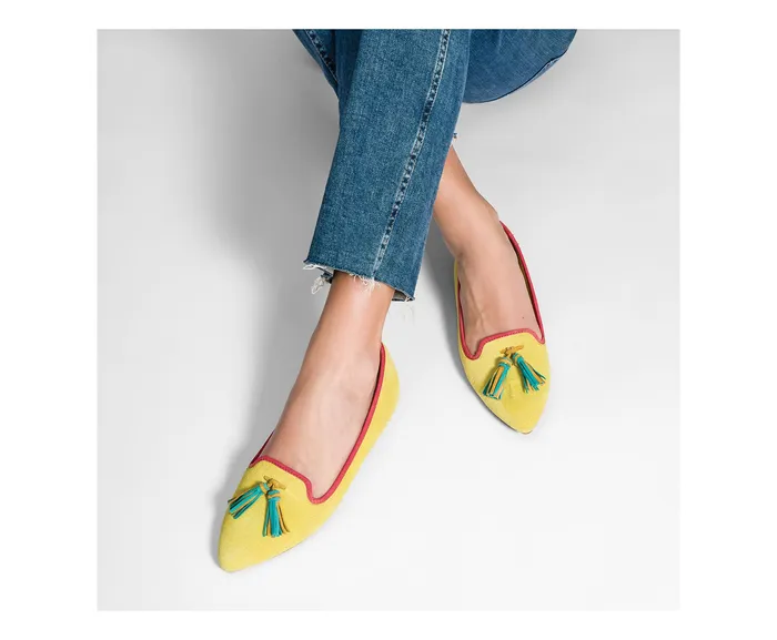 Women Hush Puppies Sadie Tassel SlipOn Vapor Grey Suede Flats and SlipOns Women Hush Puppies Sadie Tassel SlipOn Vapor Grey Suede Flats and SlipOns