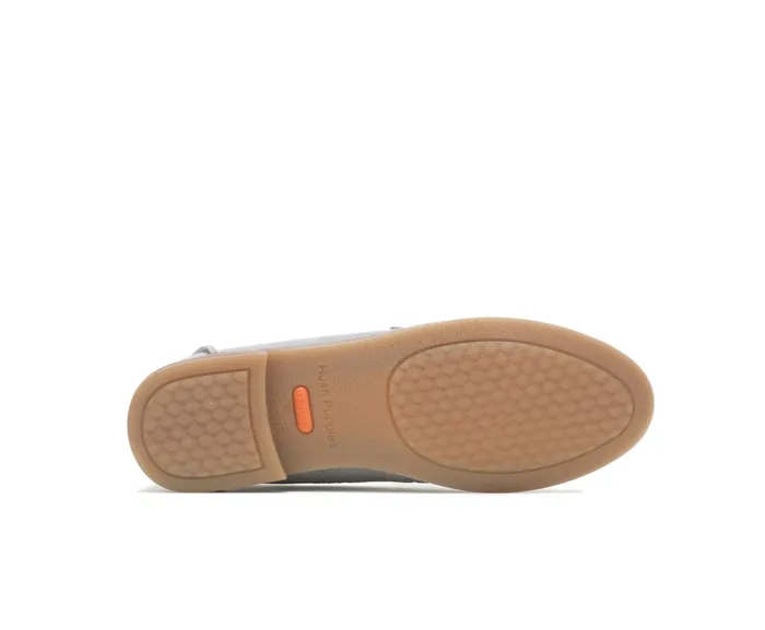 Women Hush Puppies Wren Loafer Frost Grey Suede Loafers