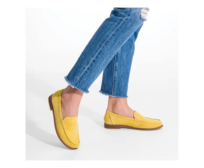 Women Hush Puppies Wren Loafer Frost Grey Suede Loafers