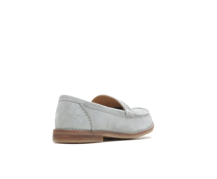 Women Hush Puppies Wren Loafer Frost Grey Suede Loafers