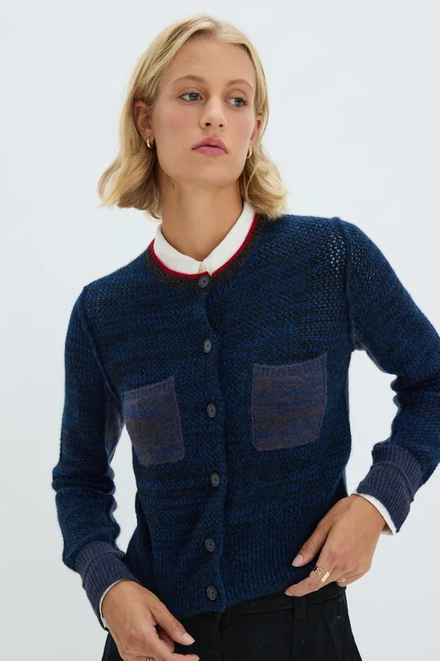 Women Indigo Cashmere Lina Cardigan Raquel Allegra Jackets