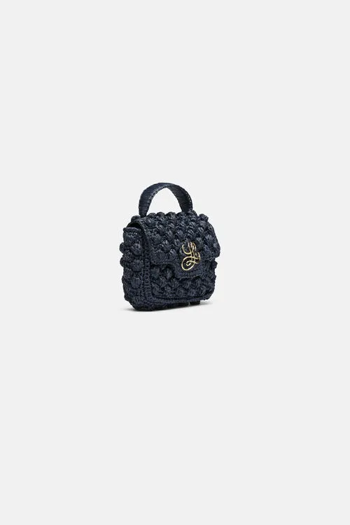 Women Istria Istria BlueGold Handbags Luisa Spagnoli