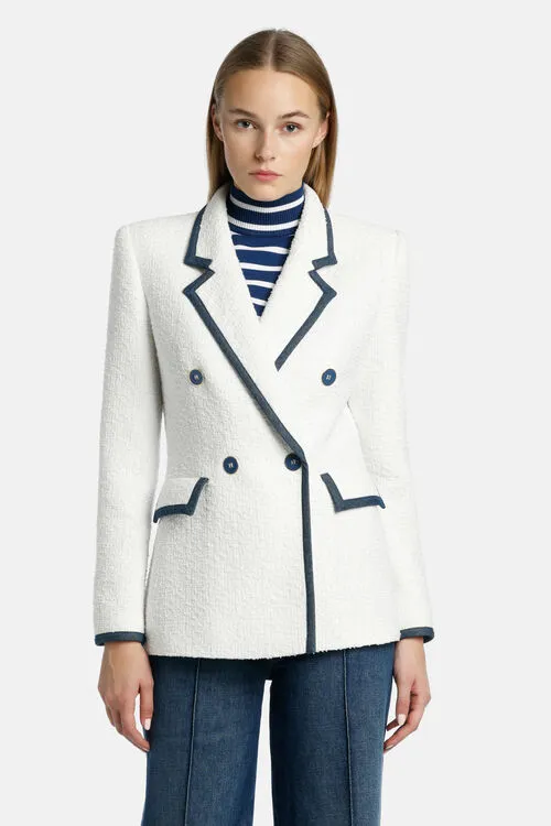 Women Jackets and Blazers Luisa Spagnoli Vetrinista Vetrinista White