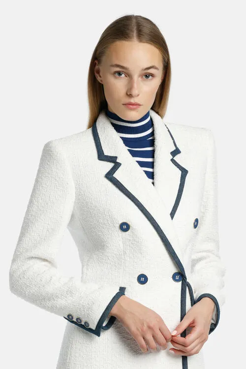 Women Jackets and Blazers Luisa Spagnoli Vetrinista Vetrinista White Women Jackets and Blazers Luisa Spagnoli Vetrinista Vetrinista White