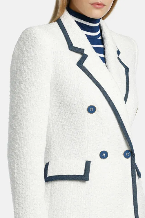 Women Jackets and Blazers Luisa Spagnoli Vetrinista Vetrinista White Women Jackets and Blazers Luisa Spagnoli Vetrinista Vetrinista White