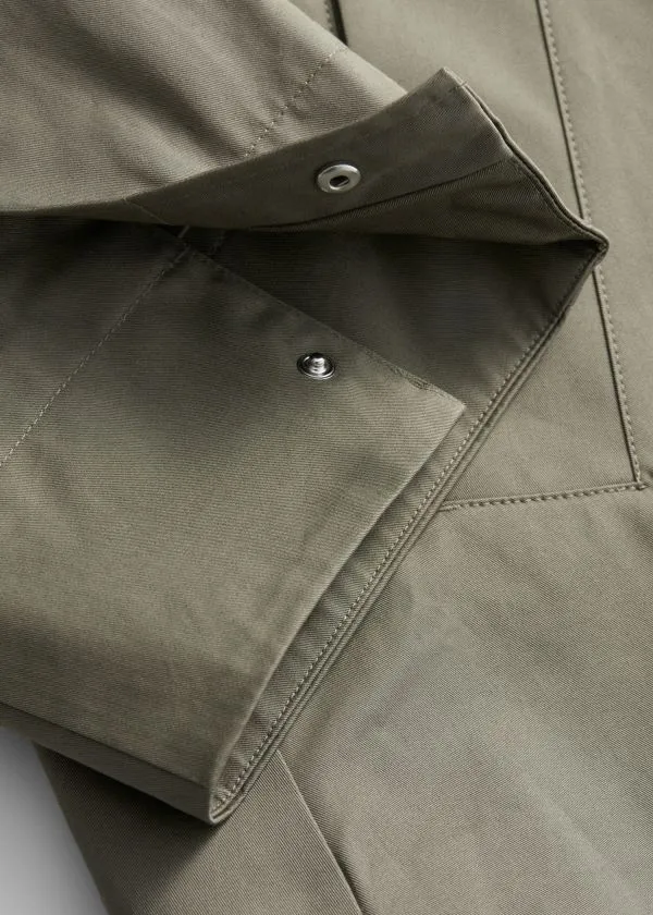 Women Jackets and Coats and Other Stories Aline FunnelNeck Jacket Khaki Green
