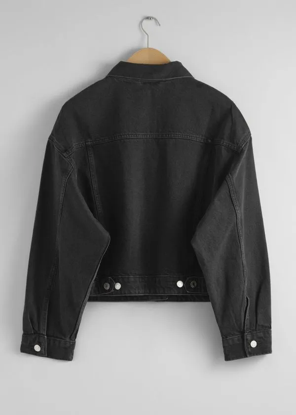 Women Jackets and Coats and Other Stories Boxy Denim Jacket Black