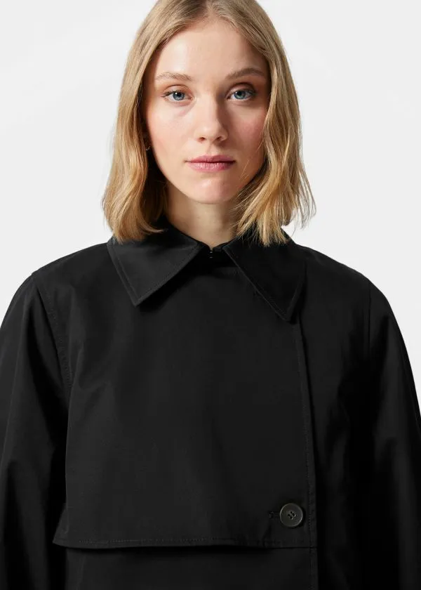 Women Jackets and Coats and Other Stories Short Trench Coat Jacket Black