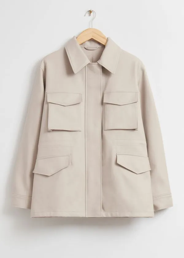 Women Jackets and Coats and Other Stories Utility Jacket Light Beige