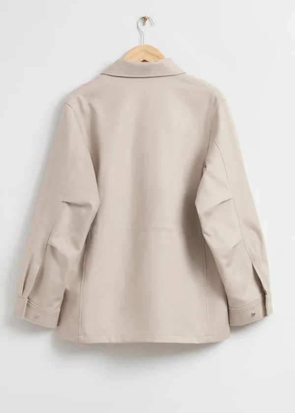 Women Jackets and Coats and Other Stories Utility Jacket Light Beige