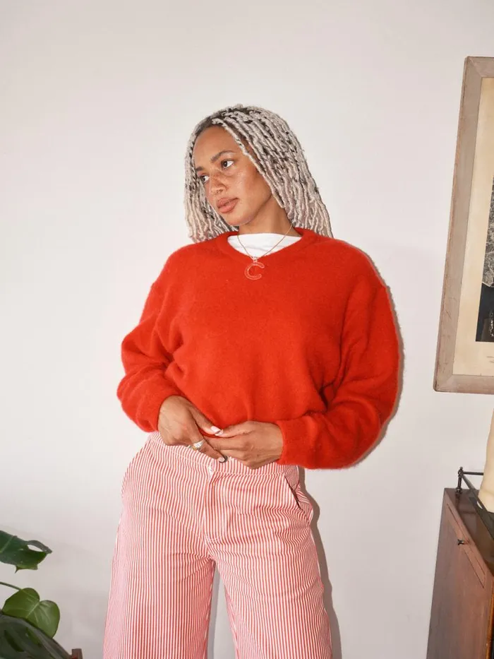 Women James Sweater Red Lisa Says Gah Sweaters