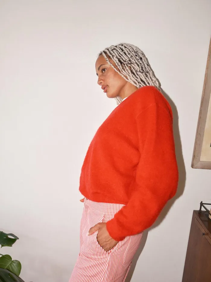 Women James Sweater Red Lisa Says Gah Sweaters