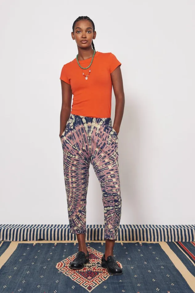 Women Jasper And Navy Easy Cuff Pant Raquel Allegra Bottoms