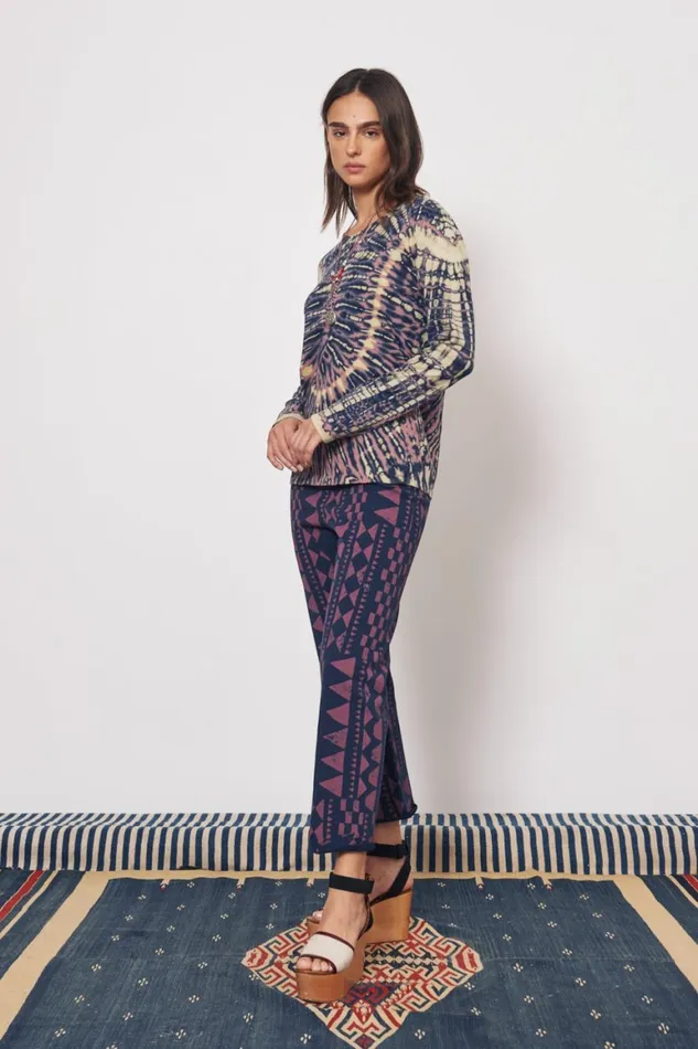 Women Jasper And Navy Tilda Tee Raquel Allegra Tops