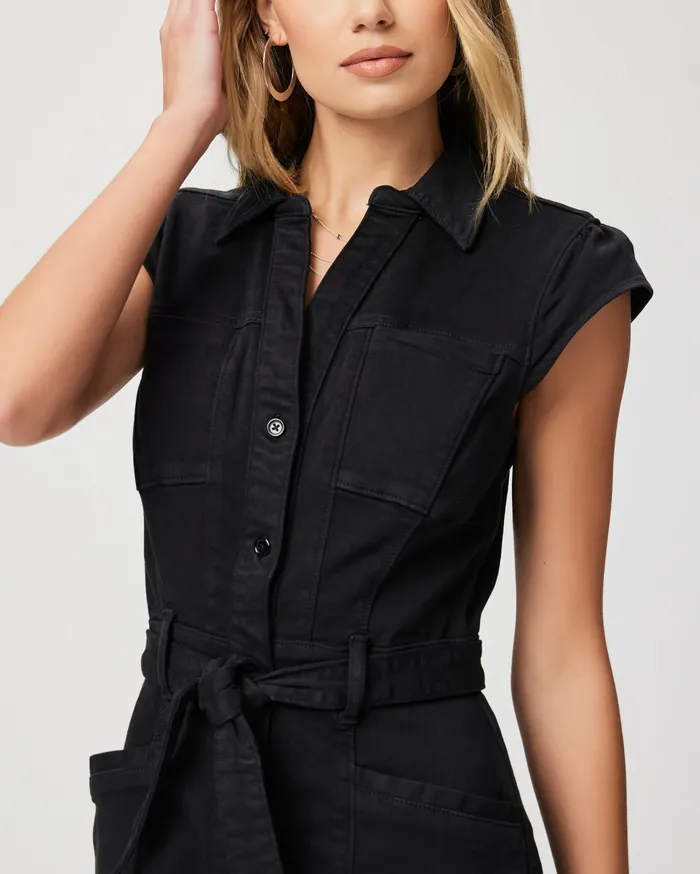 Women Jaxsyn Dress 8211 Washed Black Dresses PAIGE Women Jaxsyn Dress 8211 Washed Black Dresses PAIGE