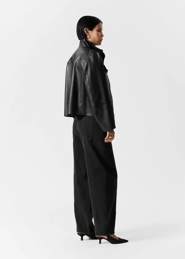 Women Jeans and Other Stories BarrelLeg Jeans Black
