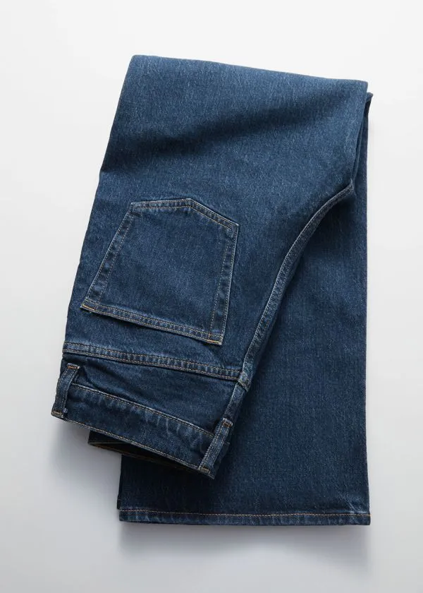 Women Jeans and Other Stories Cropped WideLeg Jeans Mid Blue