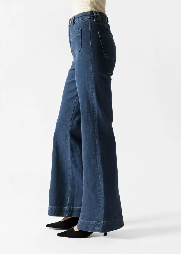 Women Jeans and Other Stories HighWaist Flared Jeans New Blue