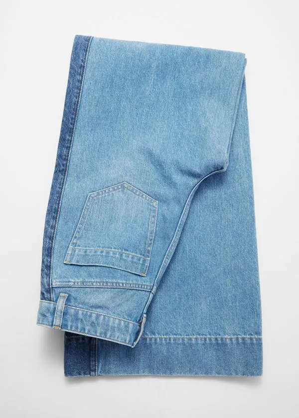 Women Jeans and Other Stories Long WideLeg Jeans Mid Blue