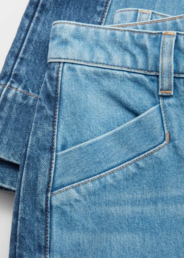 Women Jeans and Other Stories Long WideLeg Jeans Mid Blue