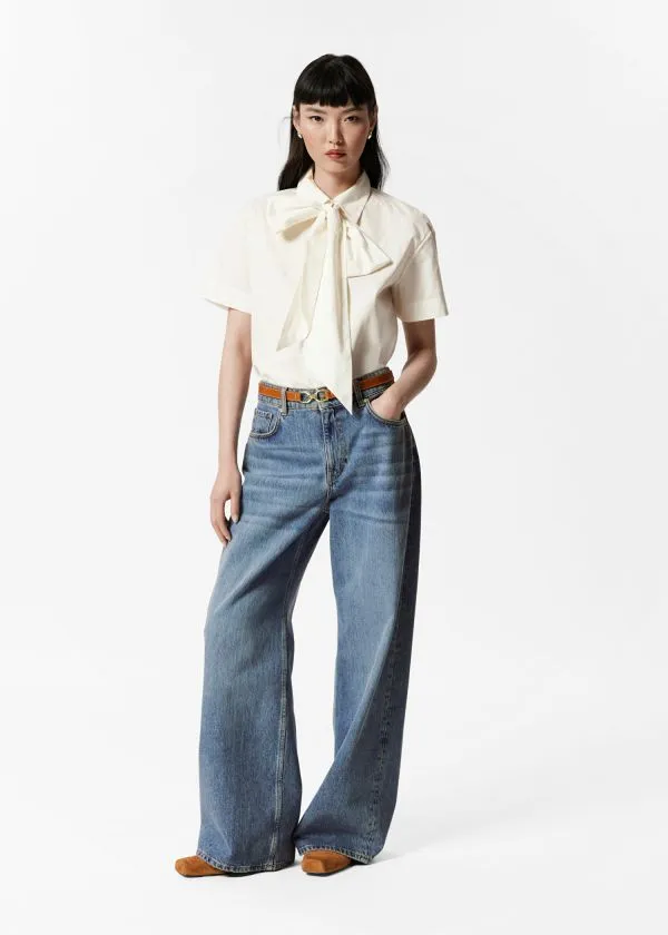 Women Jeans and Other Stories Relaxed WideLeg Jeans Blue