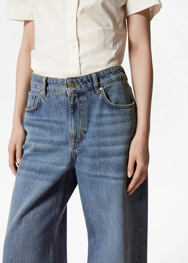 Women Jeans and Other Stories Relaxed WideLeg Jeans Blue