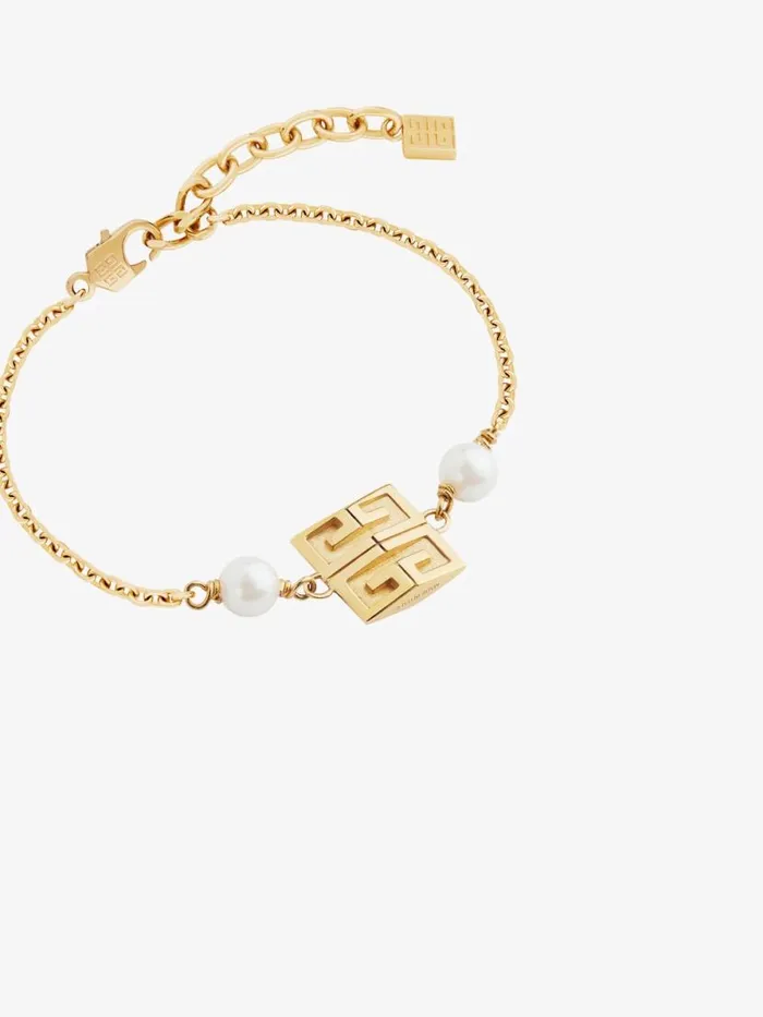 Women Jewelry Givenchy 4G Bracelet In Metal With Pearls Golden Yellow Women Jewelry Givenchy 4G Bracelet In Metal With Pearls Golden Yellow