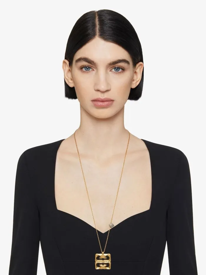 Women Jewelry Givenchy 4G Liquid Necklace In Metal Golden Yellow Women Jewelry Givenchy 4G Liquid Necklace In Metal Golden Yellow