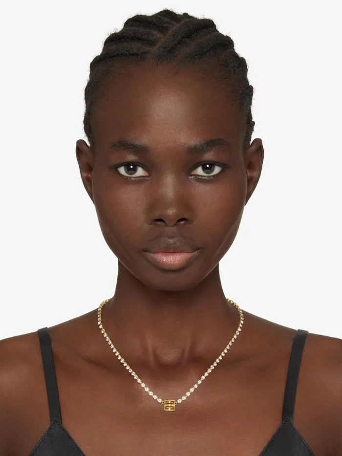 Women Jewelry Givenchy 4G Necklace In Metal With Crystals Golden Yellow Women Jewelry Givenchy 4G Necklace In Metal With Crystals Golden Yellow
