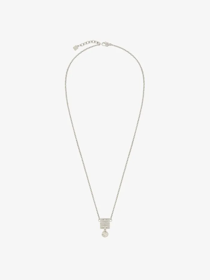 Women Jewelry Givenchy 4G Necklace In Metal With Crystals Silvery Women Jewelry Givenchy 4G Necklace In Metal With Crystals Silvery
