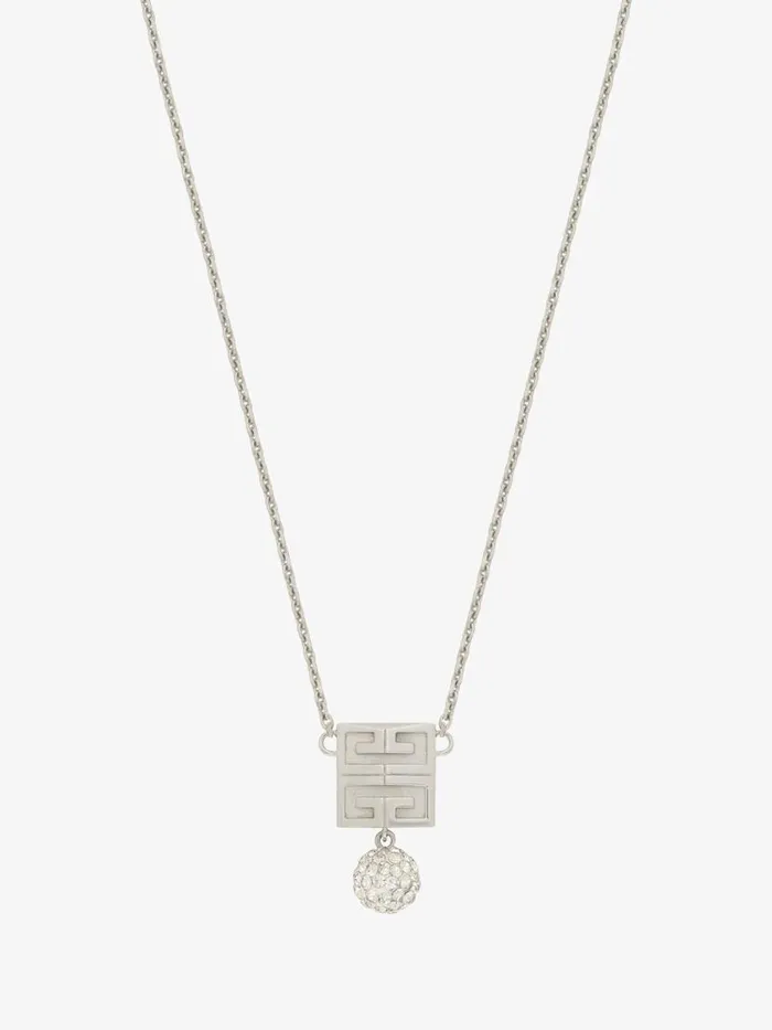 Women Jewelry Givenchy 4G Necklace In Metal With Crystals Silvery Women Jewelry Givenchy 4G Necklace In Metal With Crystals Silvery
