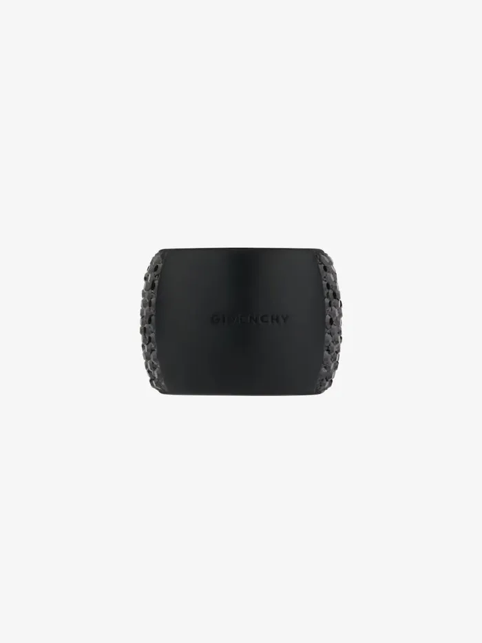 Women Jewelry Givenchy 4G Ring In Metal With Crystals Black Women Jewelry Givenchy 4G Ring In Metal With Crystals Black