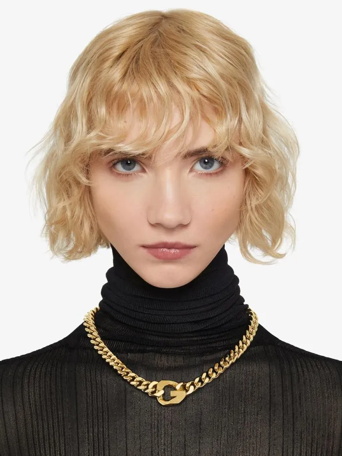 Women Jewelry Givenchy G Chain Necklace In Metal Golden Yellow