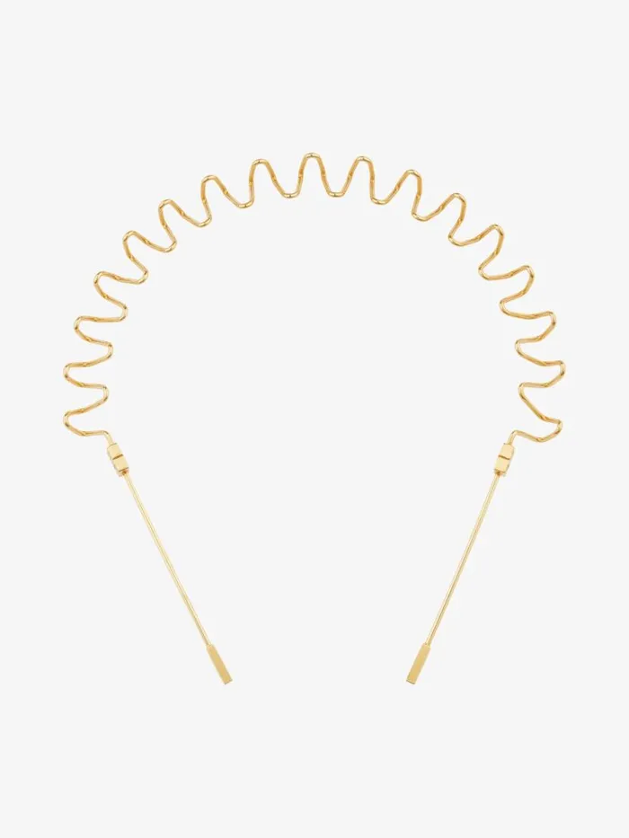 Women Jewelry Givenchy Show Headband In Metal Golden Yellow Women Jewelry Givenchy Show Headband In Metal Golden Yellow