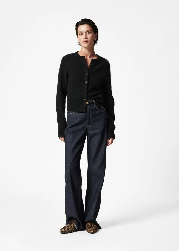 Women Knitwear and Other Stories AlpacaBlend Knit Cardigan Black