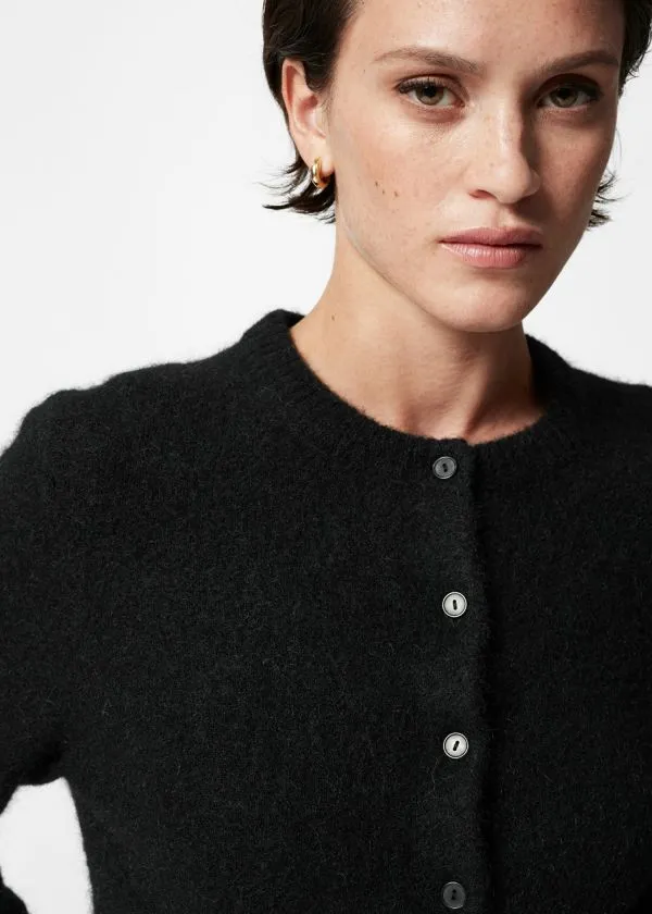 Women Knitwear and Other Stories AlpacaBlend Knit Cardigan Black