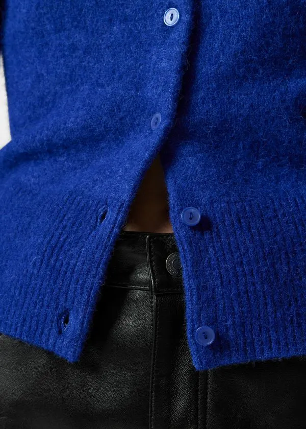 Women Knitwear and Other Stories AlpacaBlend Knit Cardigan Blue