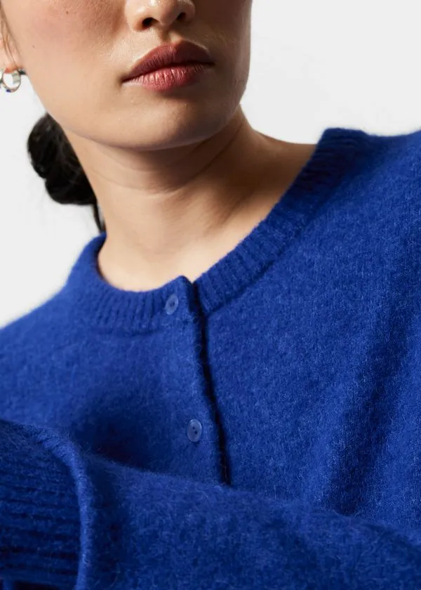 Women Knitwear and Other Stories AlpacaBlend Knit Cardigan Blue