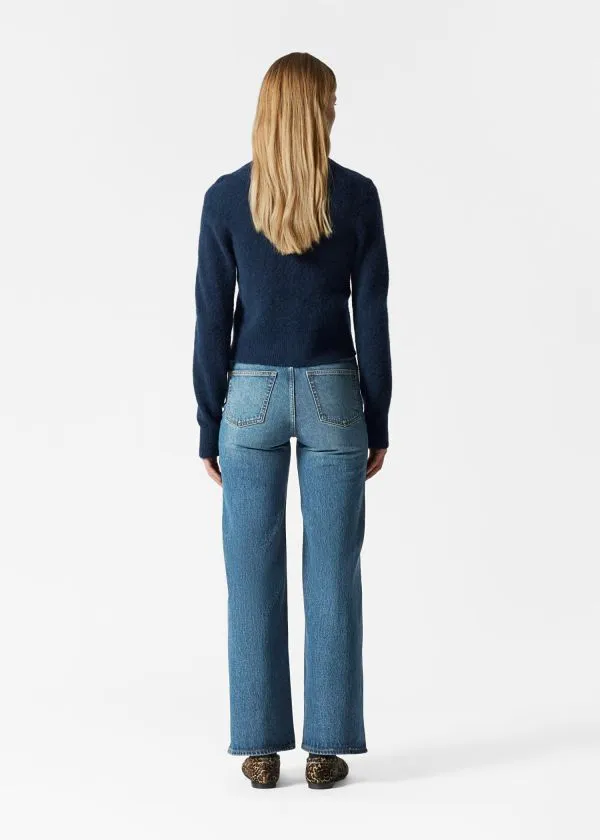 Women Knitwear and Other Stories AlpacaBlend Knit Cardigan Dark Blue
